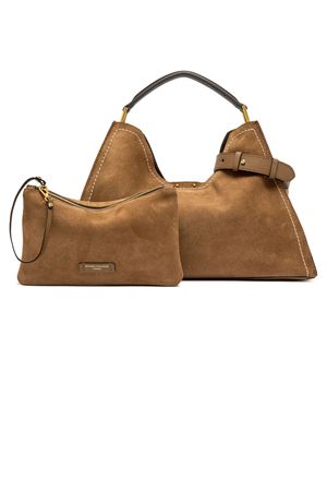 Aurora Bag in caramel-coloured suede GIANNI CHIARINI | BS12286CMPLMCP1478